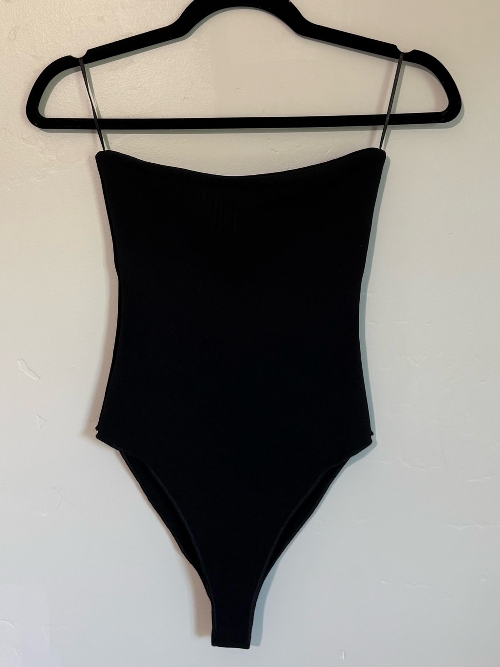 NWT Zara Strapless Black Bodysuit